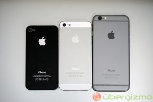 iPhone 4 iPhone 5 iPhone 6 size comparison